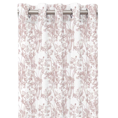 Blommigt Öljettlängder 2-pack 140x240cm