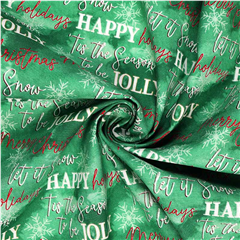 Bomullspoplin Happy Jolly