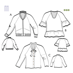 Blus/blusjacka Jessie Sömnadsmönster