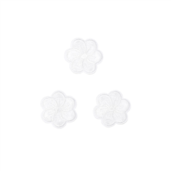 Tygmärke Tre blommor
