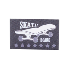 Tygmärke Skateboard