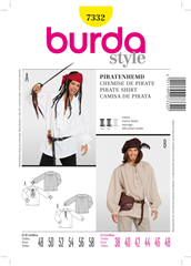 Sömnadsmönster Piratskjorta Herr