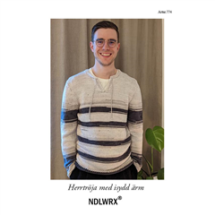 Stickbeskrivning Herrtröja med isydd ärm