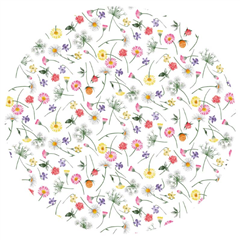 Rund Vaxduk Småblommig