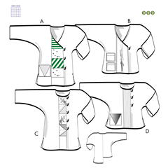 Jacka Simbra, strl 48-60 Sömnadsmönster